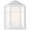Nuvo LED Cage Lantern Fixture, White Finish with White Linen Acrylic 62/1396 - alternate 4